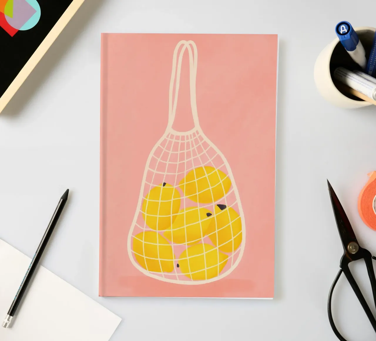 Citrus in the Net notebook by PurePeachStudio