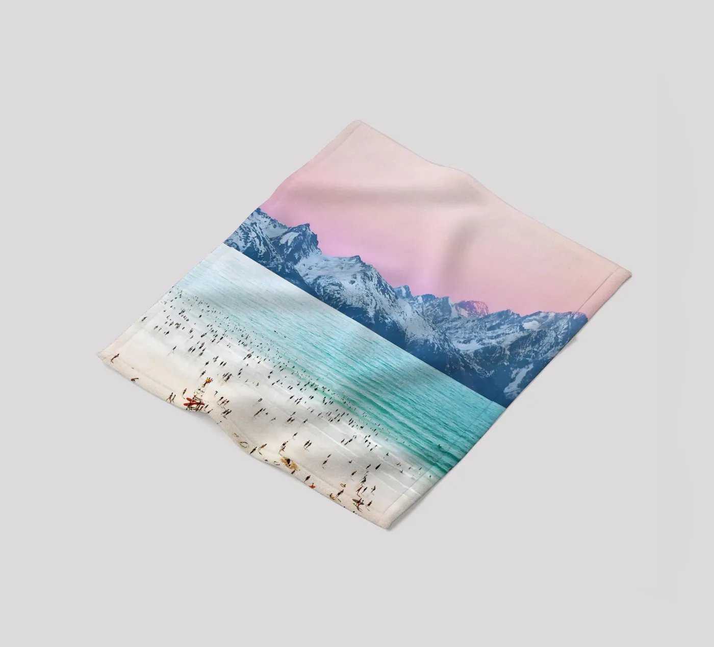 Het pasteleiland fleecedeken van 83oranges.com