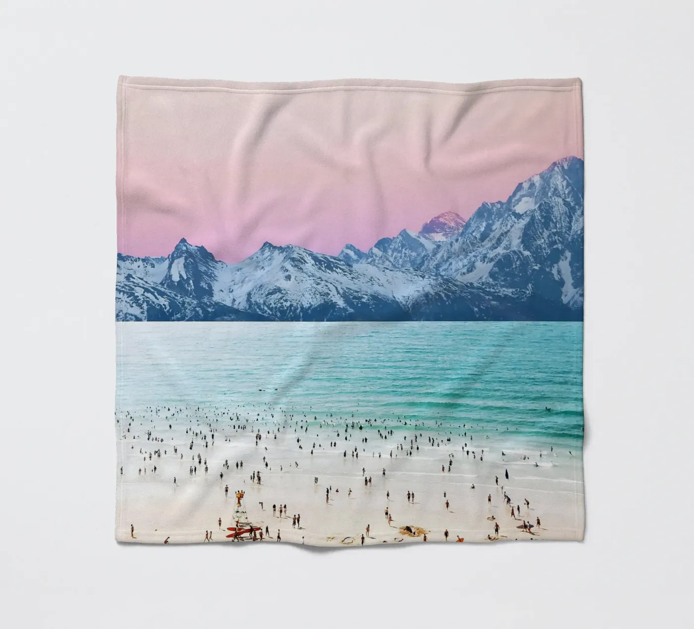 Het pasteleiland fleecedeken van 83oranges.com