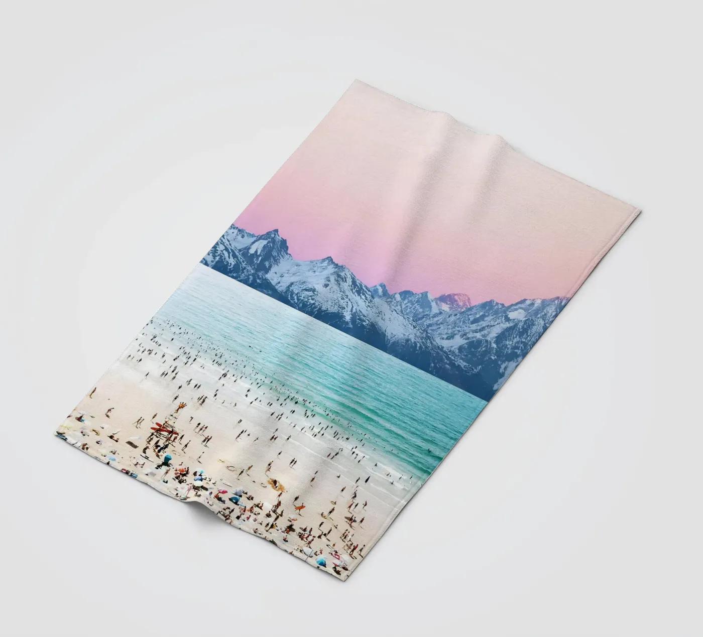 Het pasteleiland fleecedeken van 83oranges.com