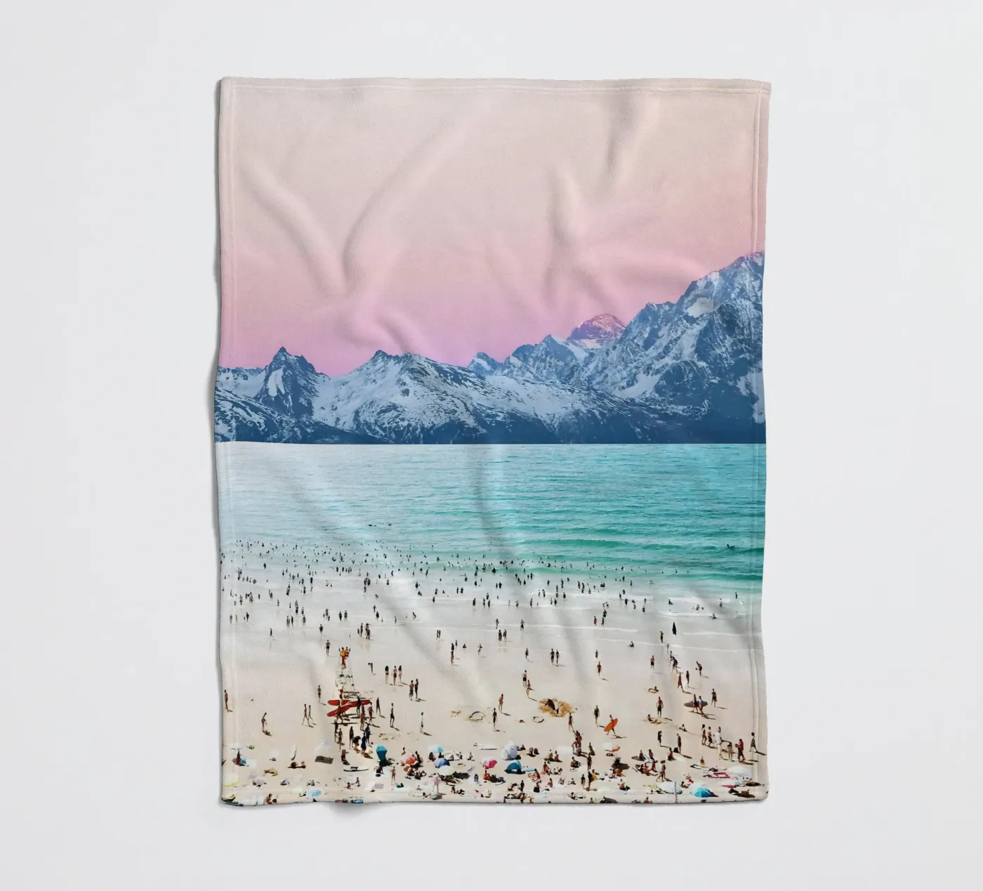 Het pasteleiland fleecedeken van 83oranges.com