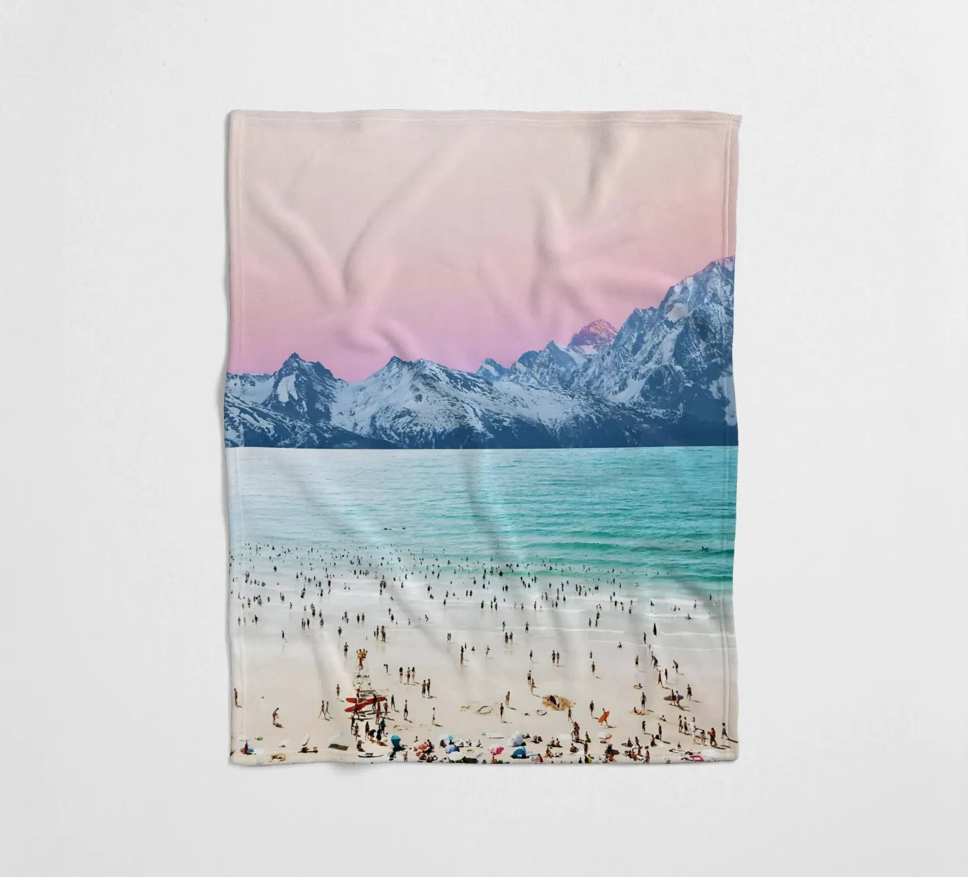 Het pasteleiland fleecedeken van 83oranges.com