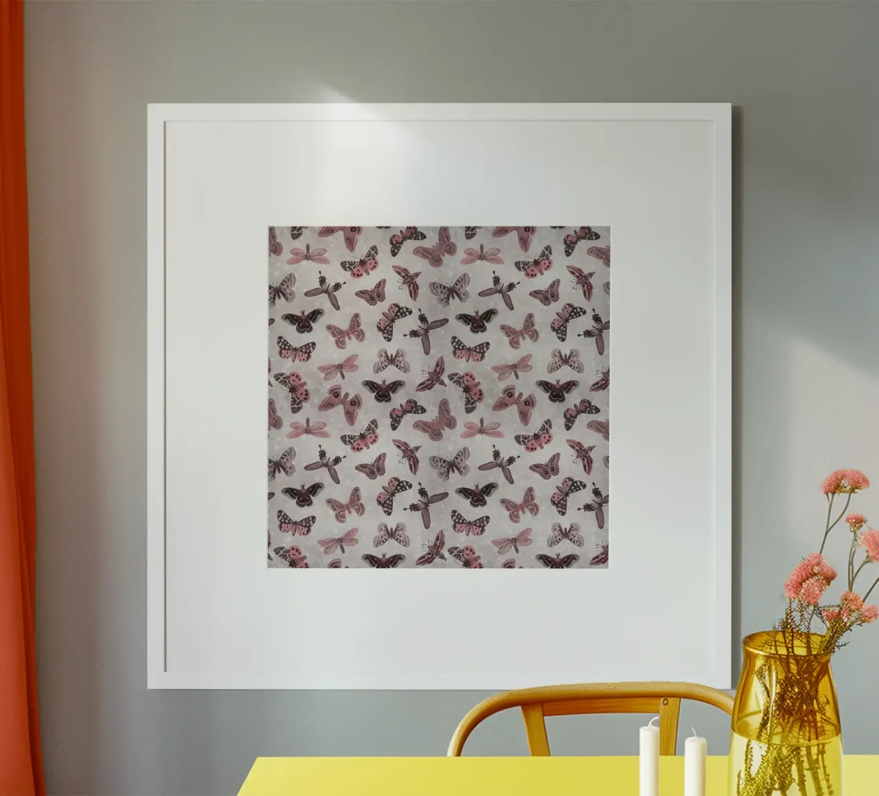 Moths & Butterflies poster con telaio in plastica da Vivi Nicolin