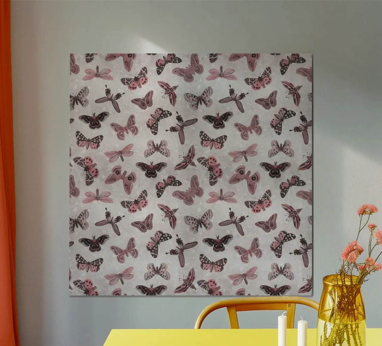 Moths & Butterflies poster con telaio in plastica da Vivi Nicolin