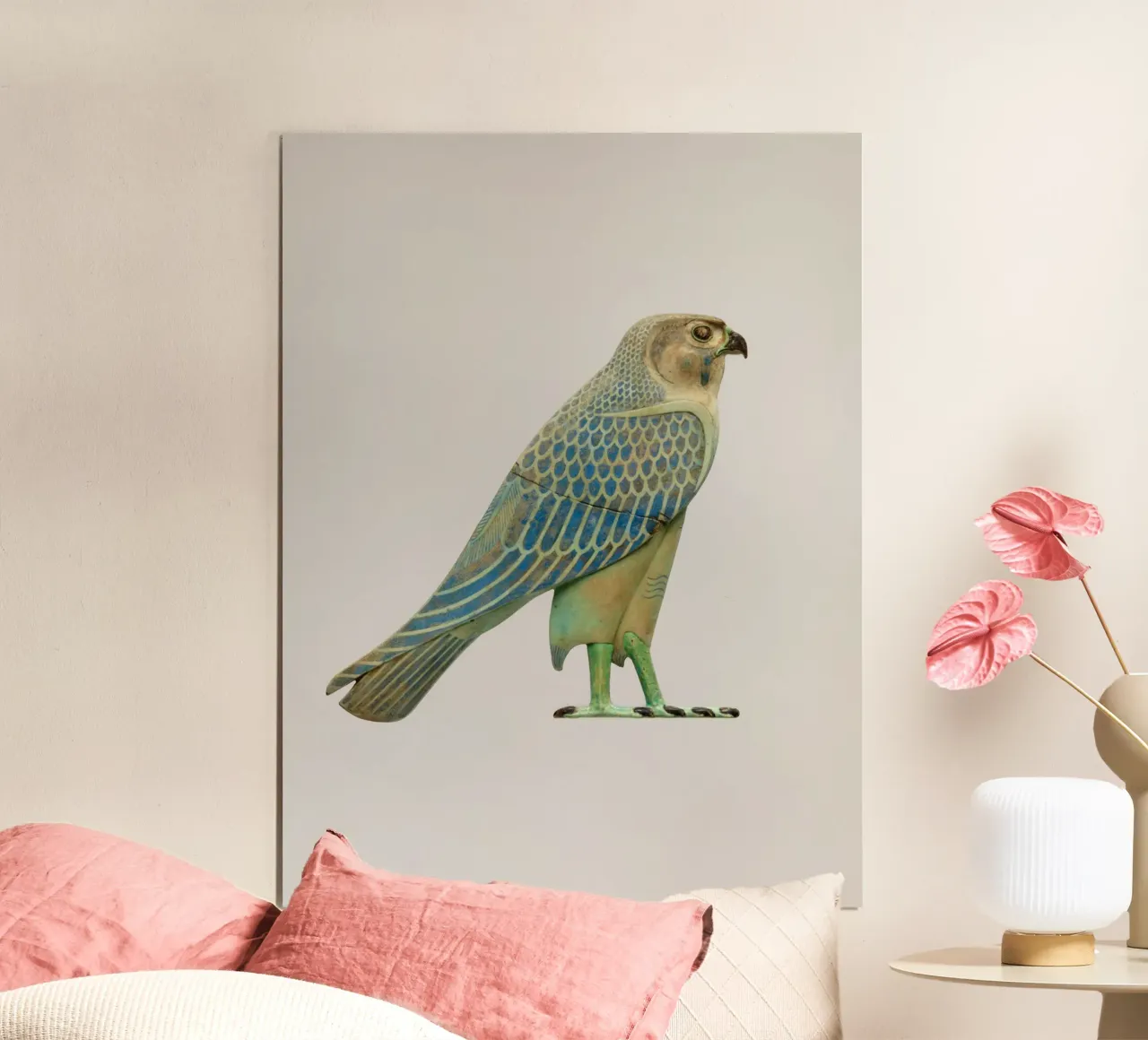 Horus falcon poster con telaio in plastica da vintageshop