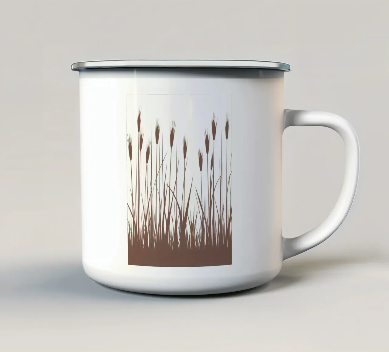 Erba di canna tazza in smalto da Botanical Gallery