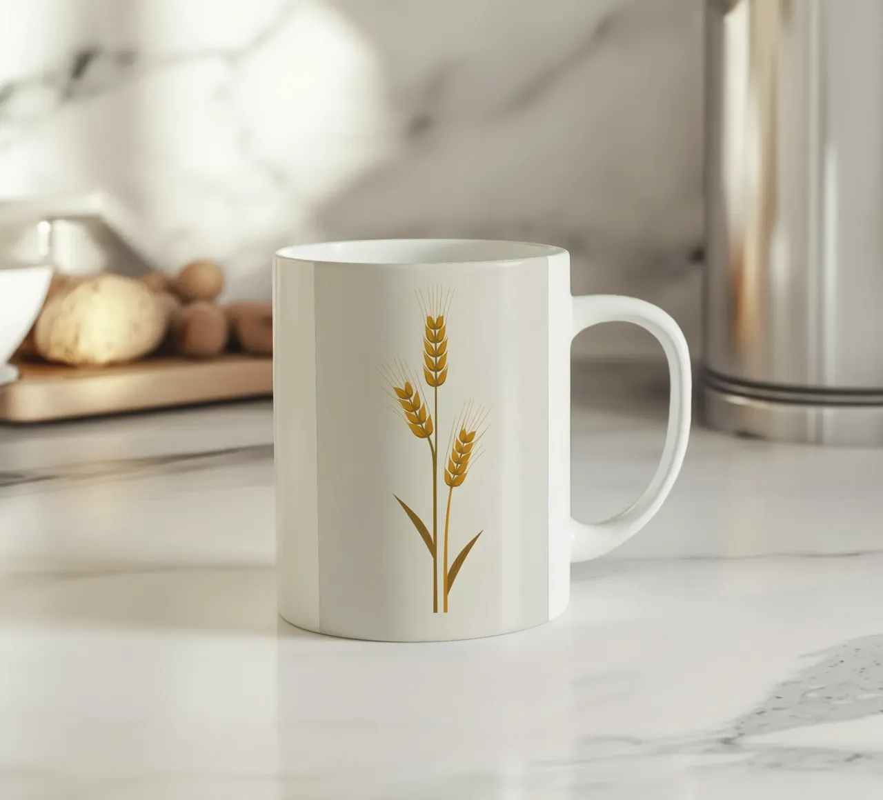 Gambi d'orzo tazza in ceramica da Botanical Gallery