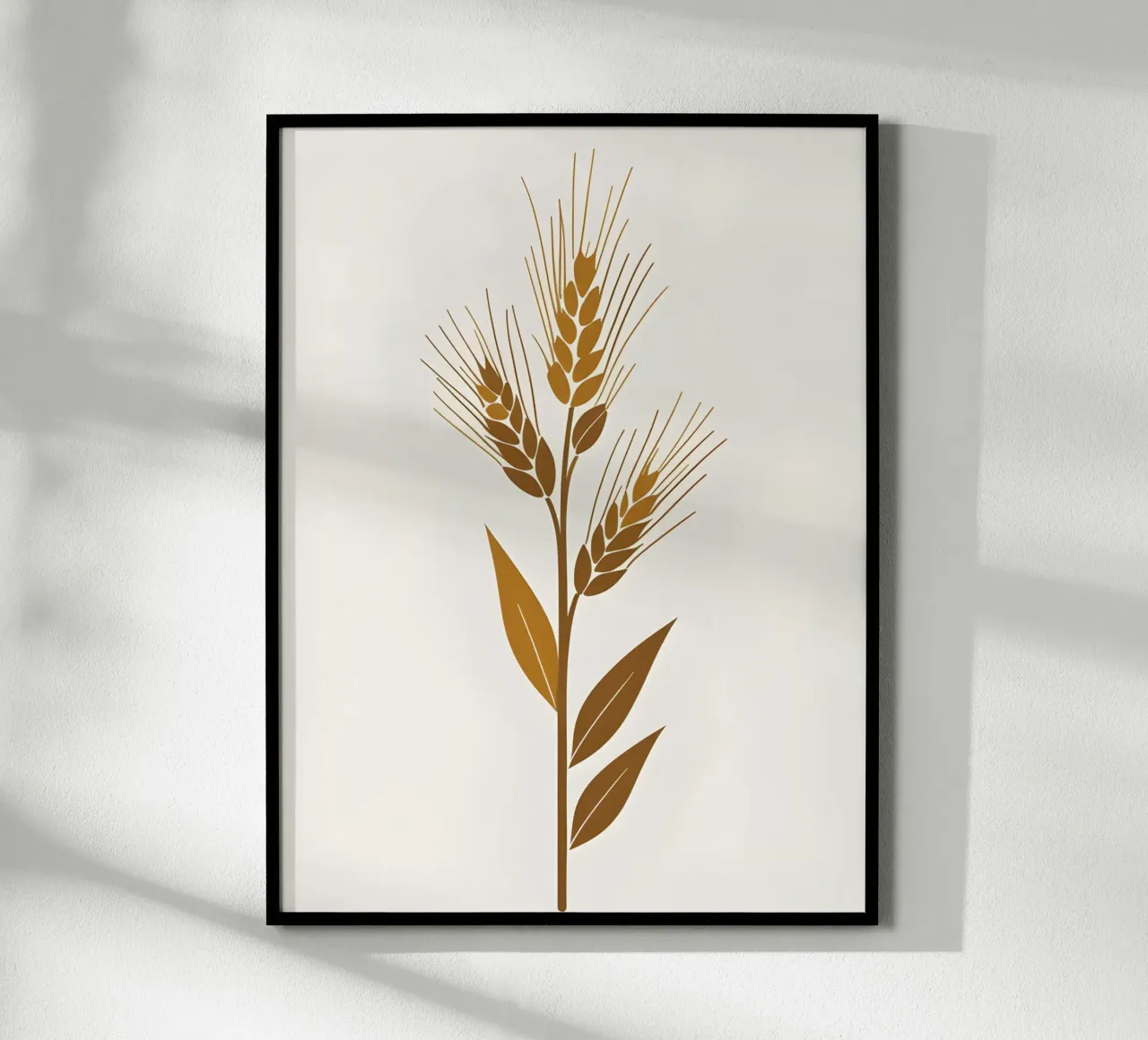 Gambi d'orzo poster con telaio in legno da The Green Room