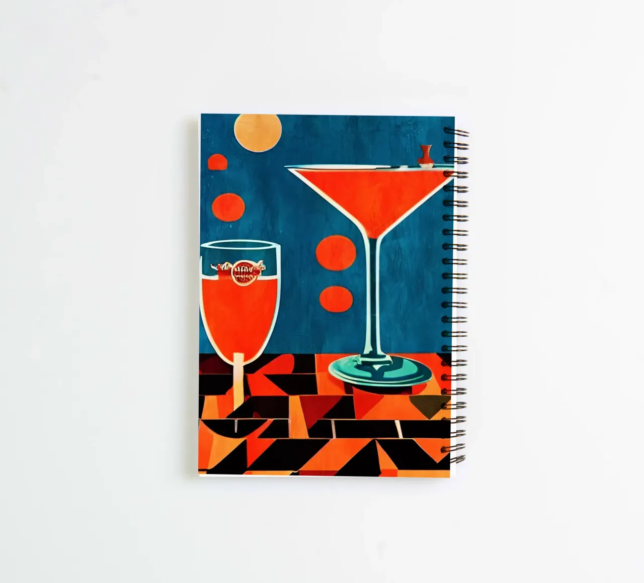 Midnight In Napoli spiral notebook by Bo Anderson