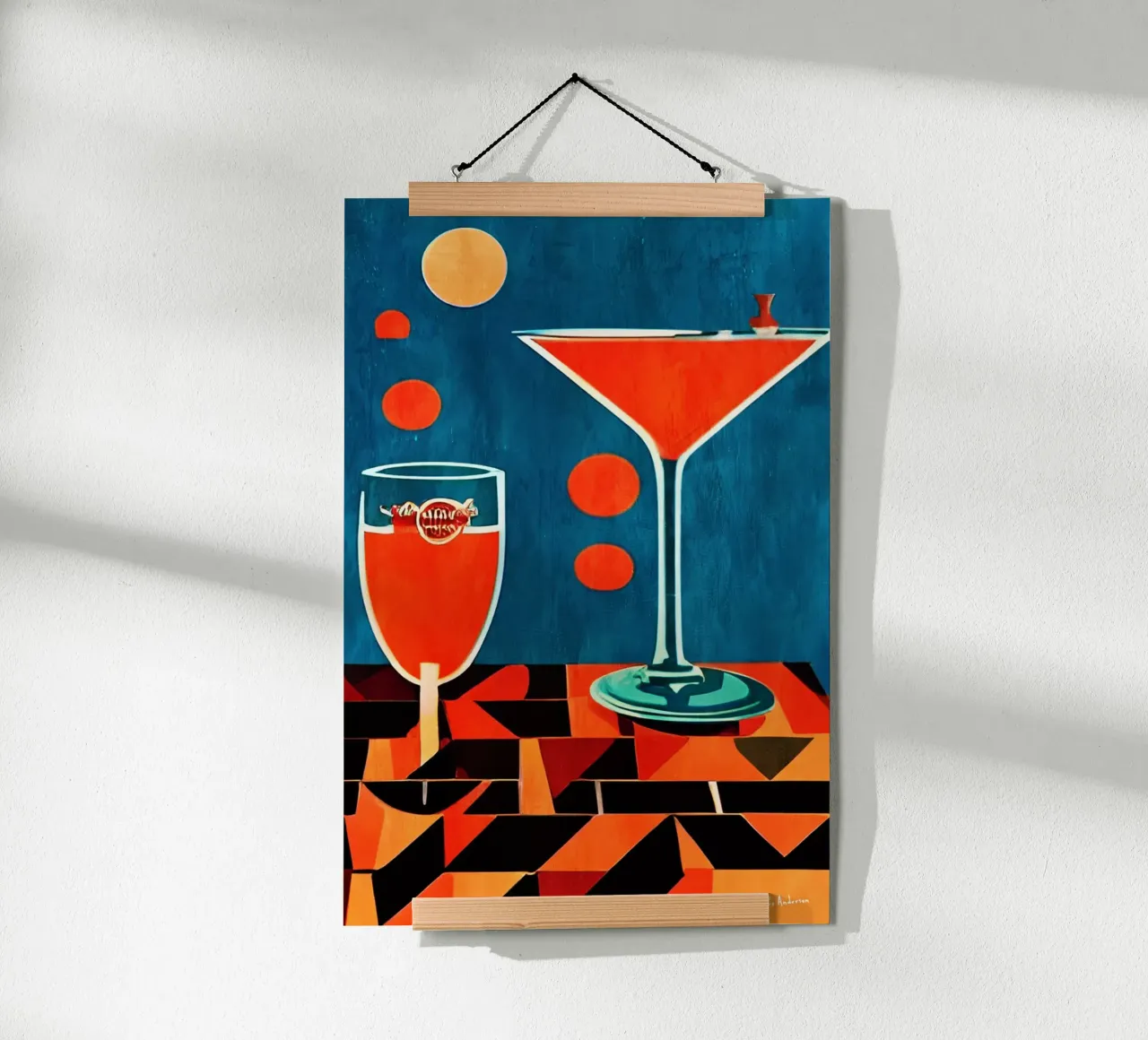 Midnight In Napoli poster by Bo Anderson