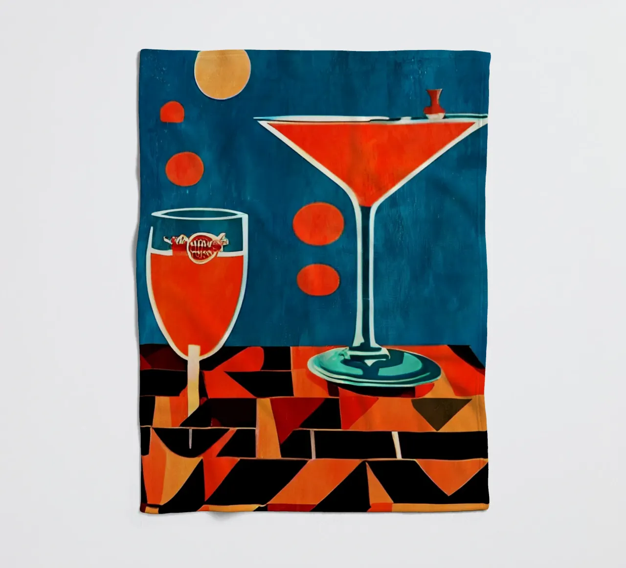 Midnight In Napoli fleece blanket by Bo Anderson