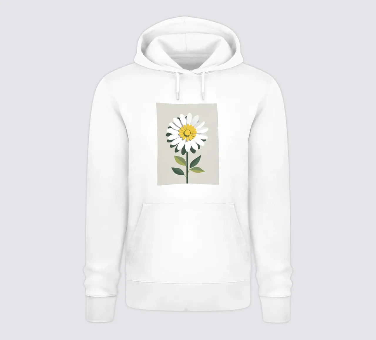Margherita astratta felpa con cappuccio da Botanical Gallery