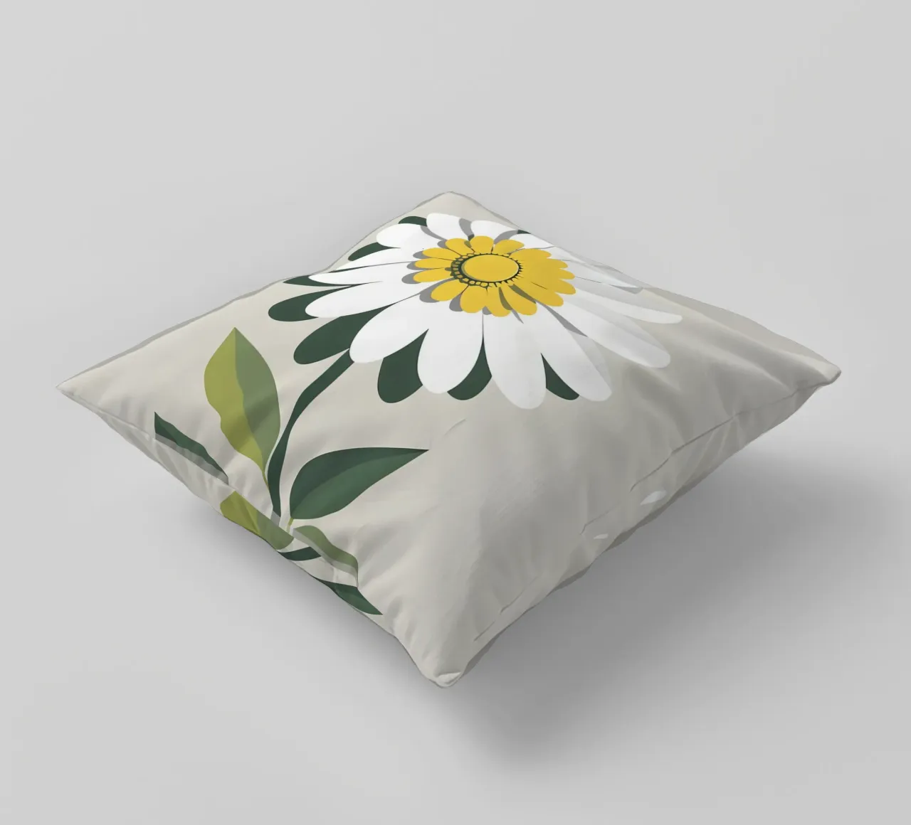 Margherita astratta cuscino da Botanical Gallery