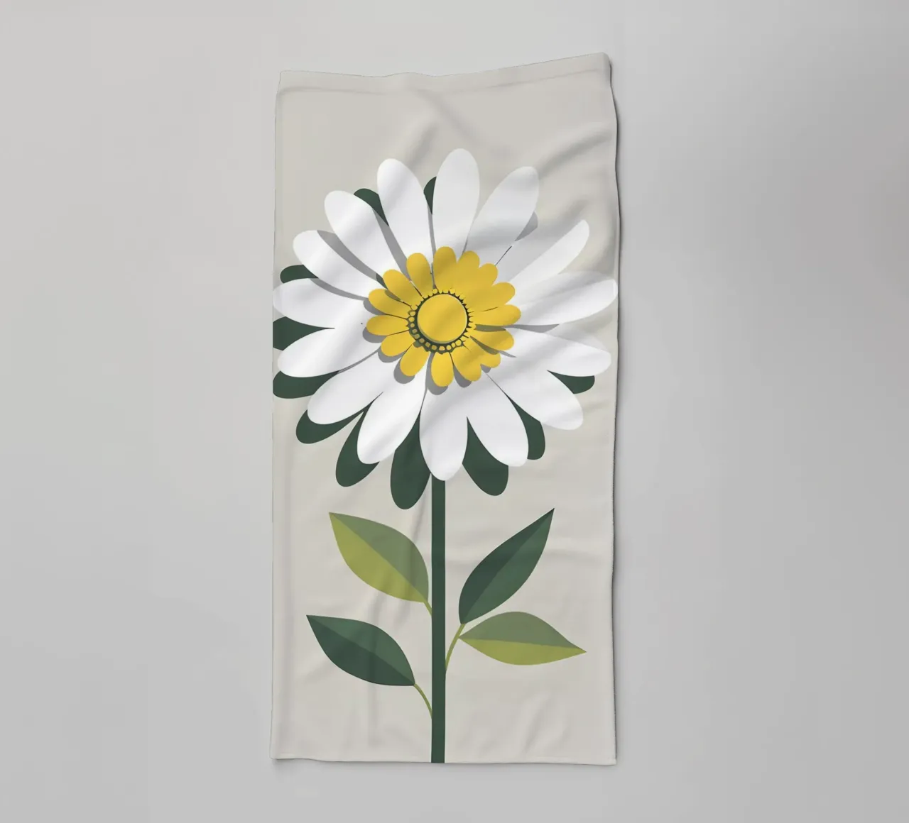 Margherita astratta asciugamano da bagno da Botanical Gallery