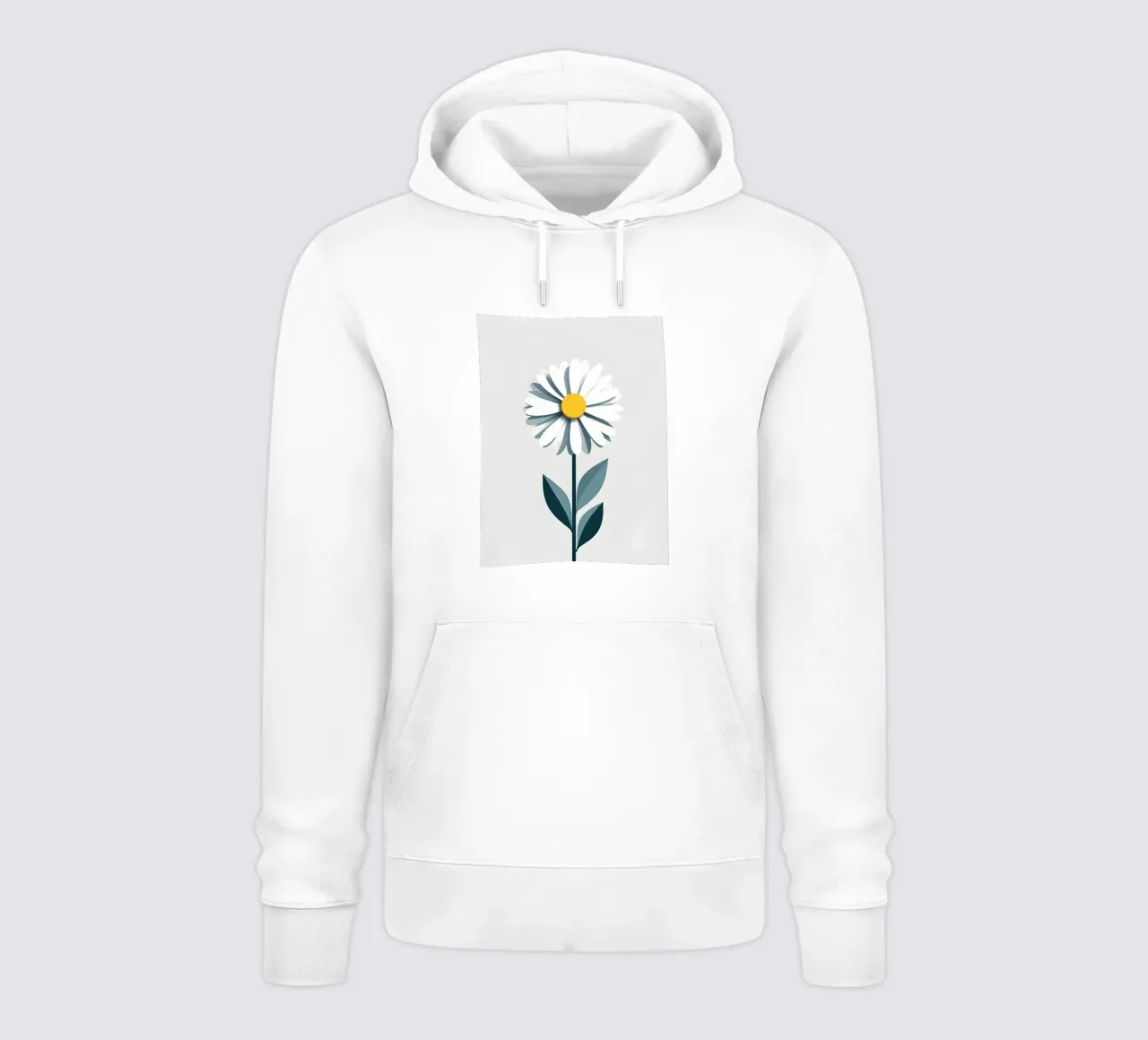 Margherita astratta felpa con cappuccio da Botanical Gallery