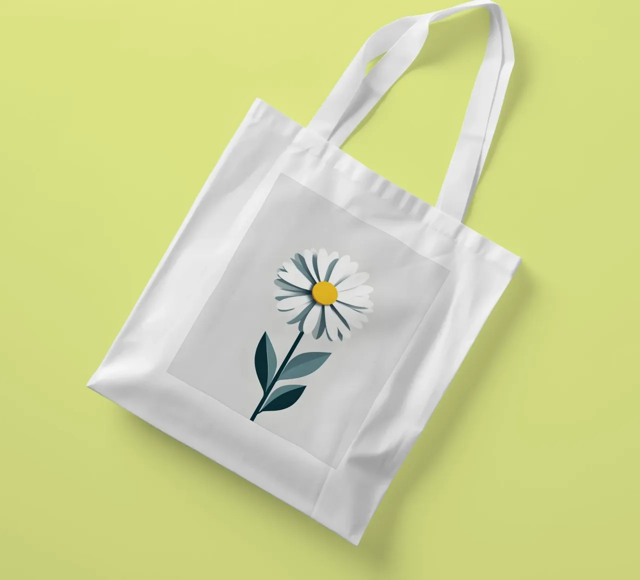 Abstrakte Gänseblümchen Jutebeutel von Botanical Gallery