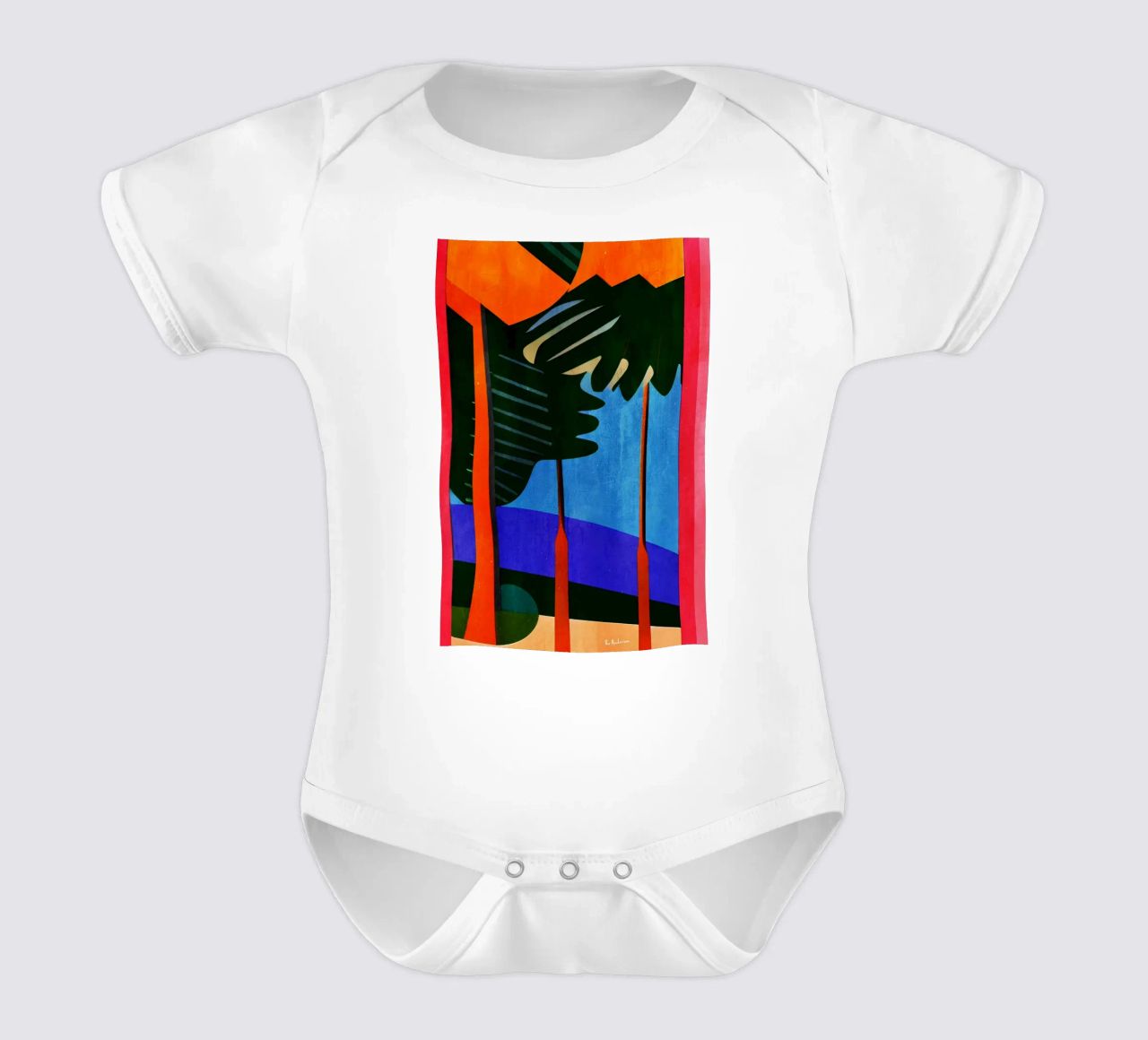 Rainbow Forrest body neonato maniche corte da Bo Anderson