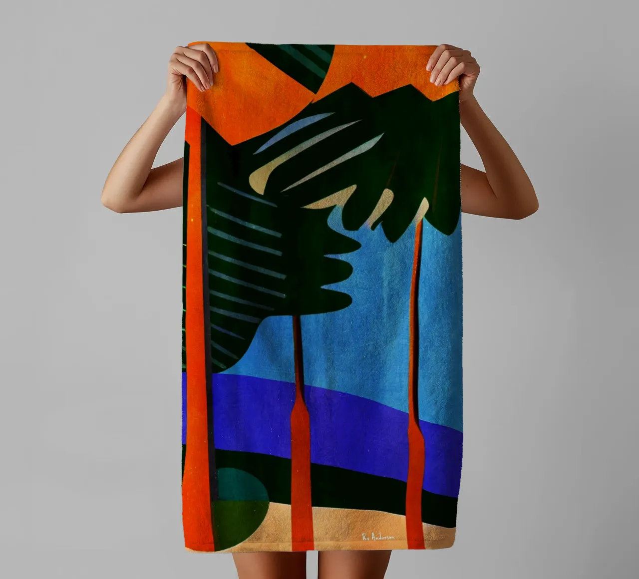 Rainbow Forrest asciugamano da bagno da Bo Anderson