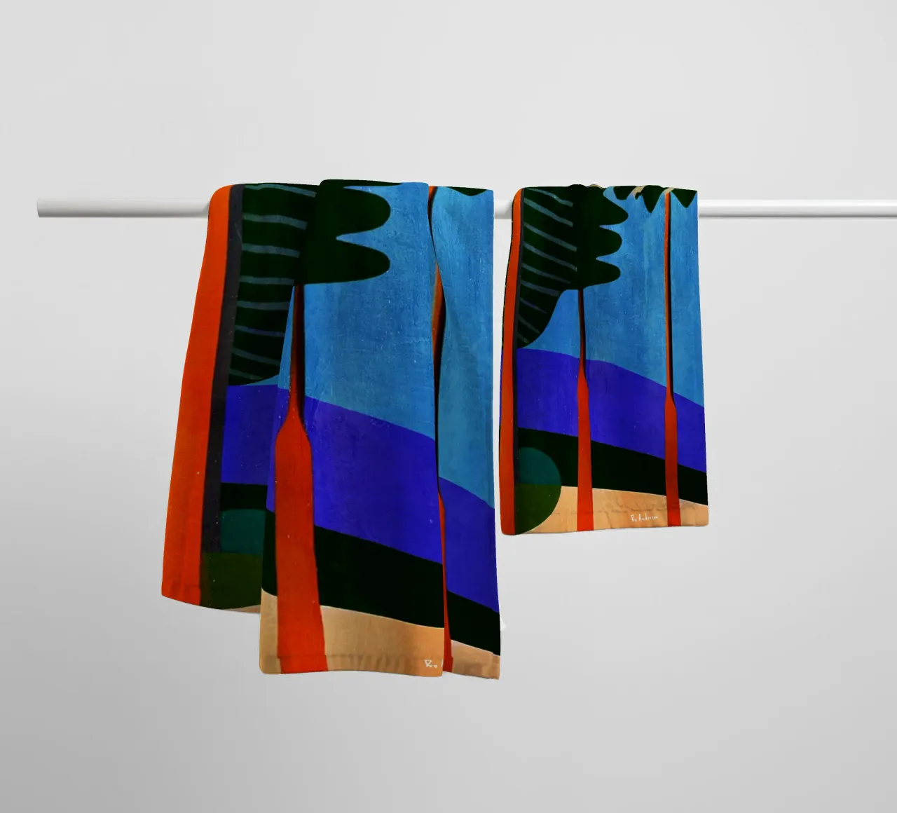 Rainbow Forrest asciugamano da bagno da Bo Anderson