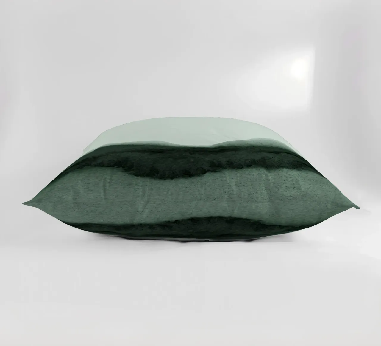 abstract moody landscape - green cuscino da IRIS LEHNHARDT FINE ART