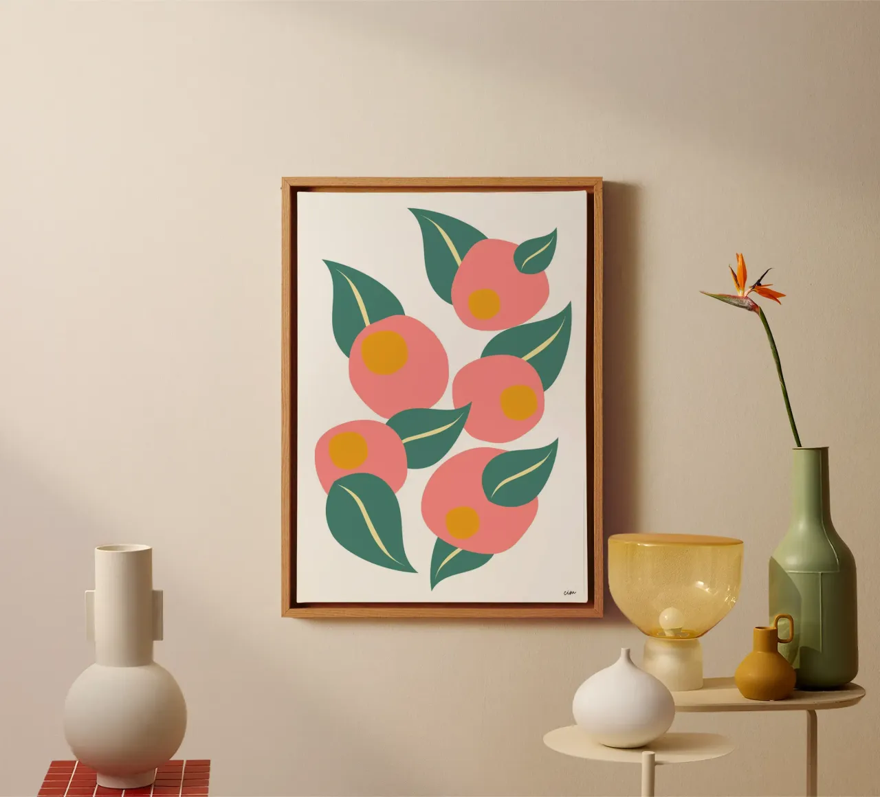 poster maximaliste canvas met Baklijst van cim_art