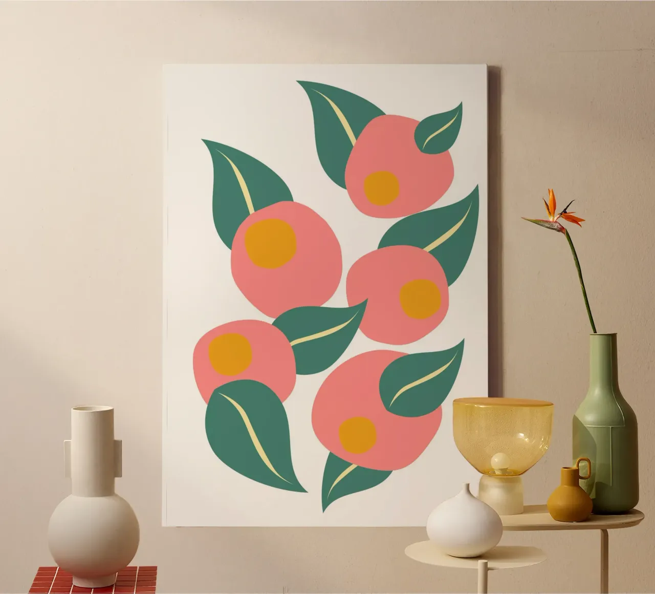 poster maximaliste canvas met Baklijst van cim_art