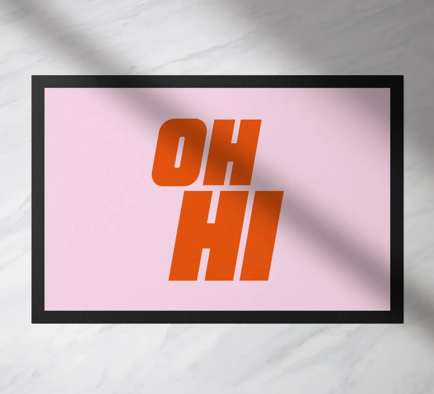 Oh Hi doormat by Katja Stehle Design
