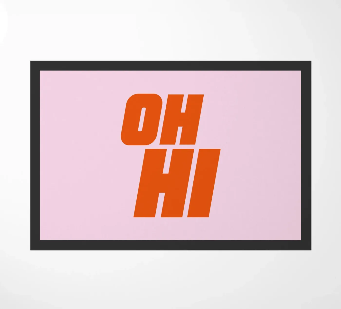 Oh Hi doormat by Katja Stehle Design