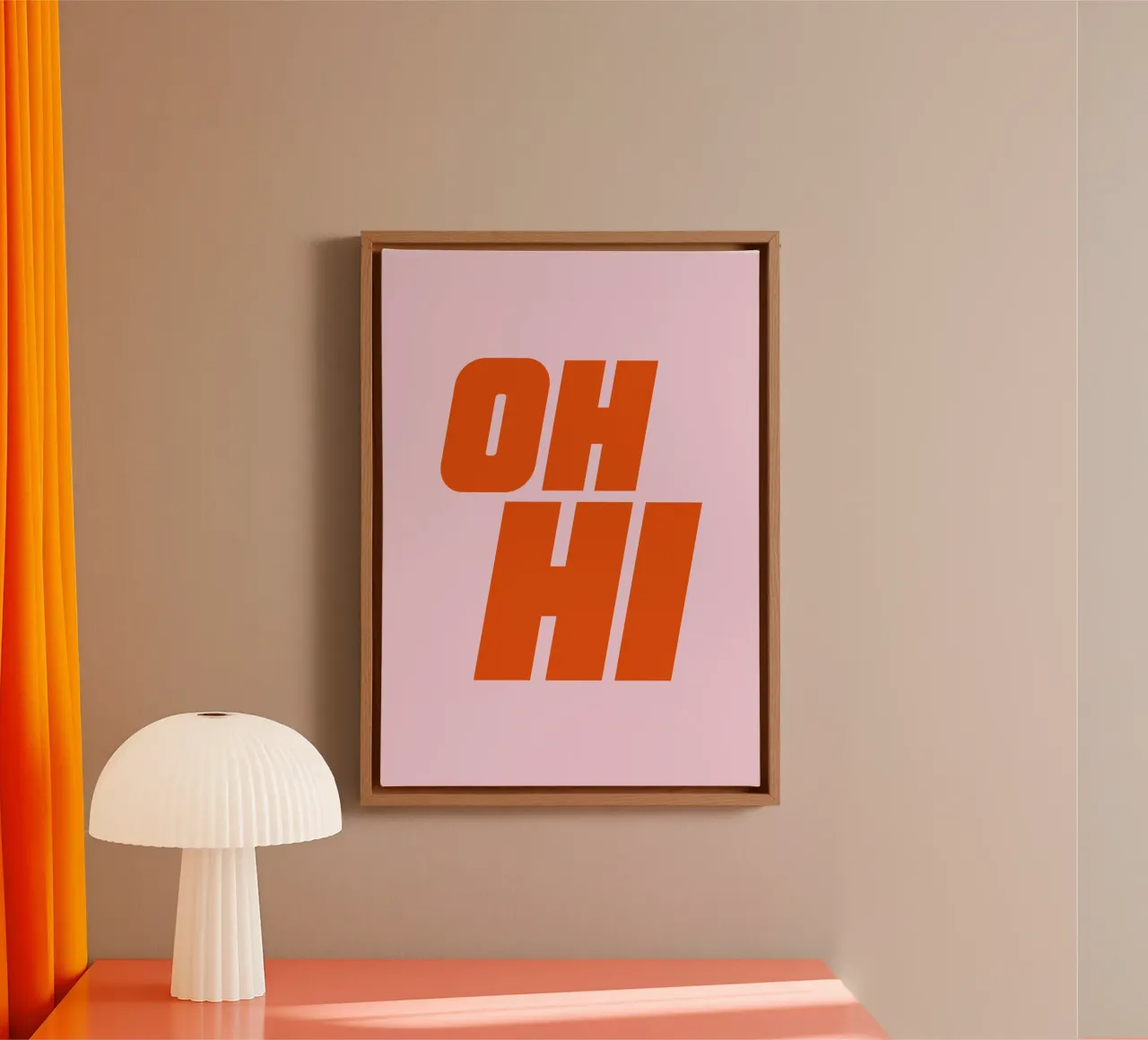 Ciao tela con Cornice a cassetta da Katja Stehle Design