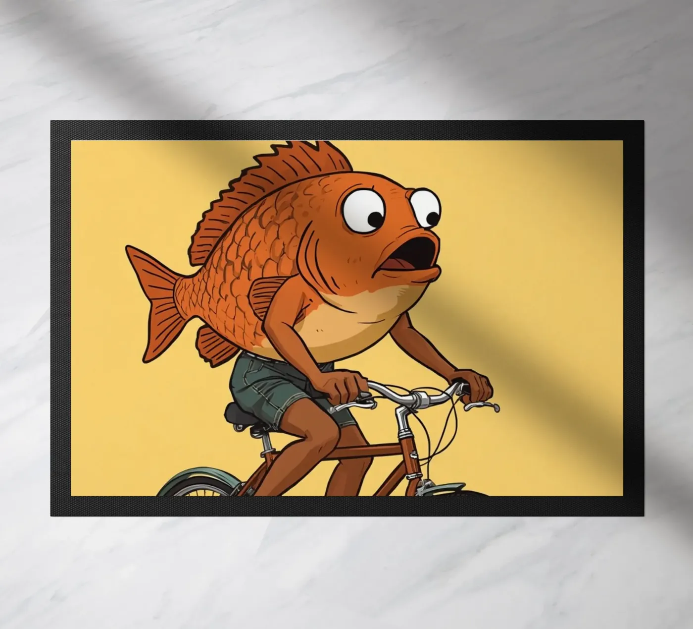 Cycle fish paillasson de DesignDoodle