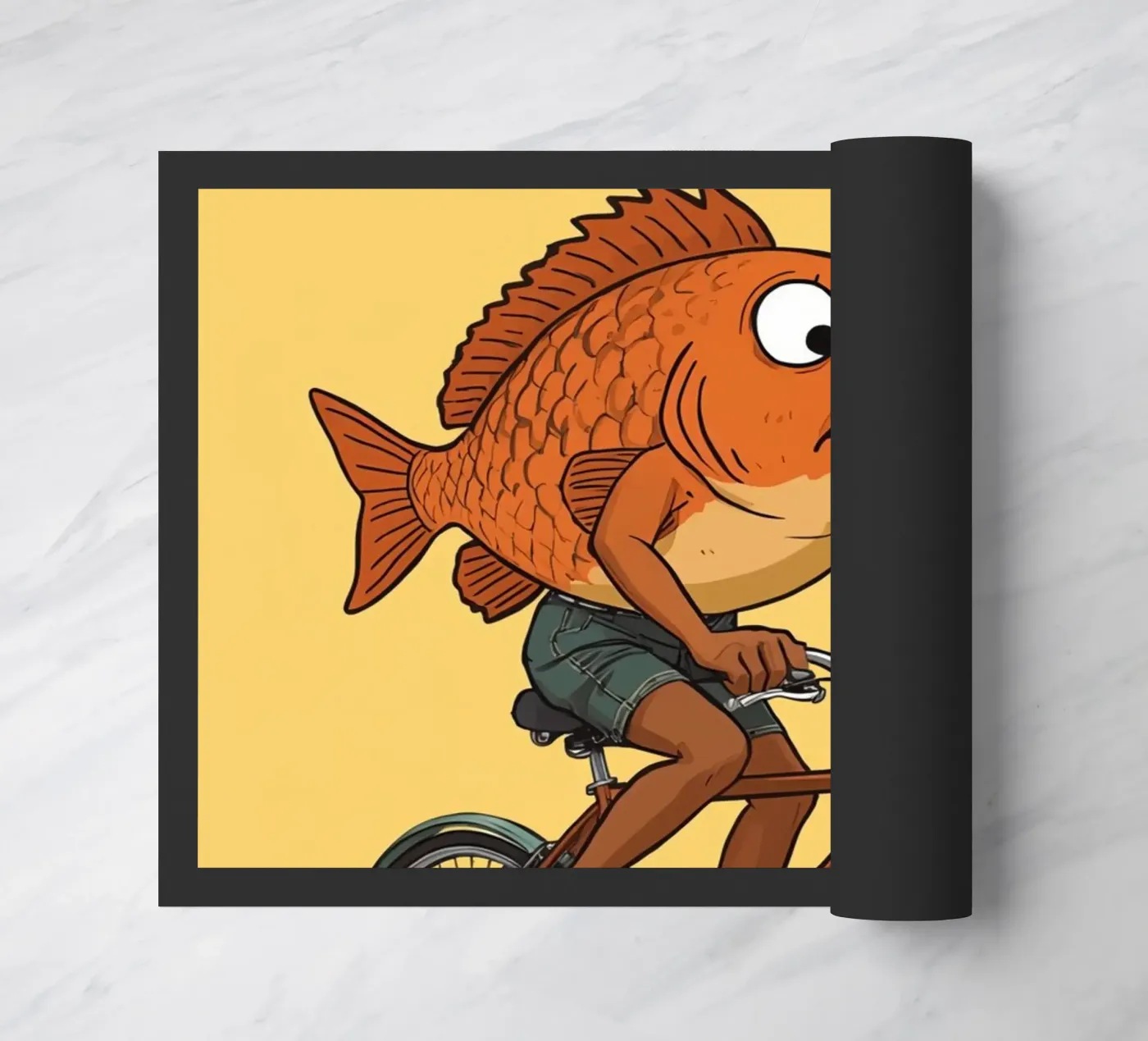 Cycle fish paillasson de DesignDoodle