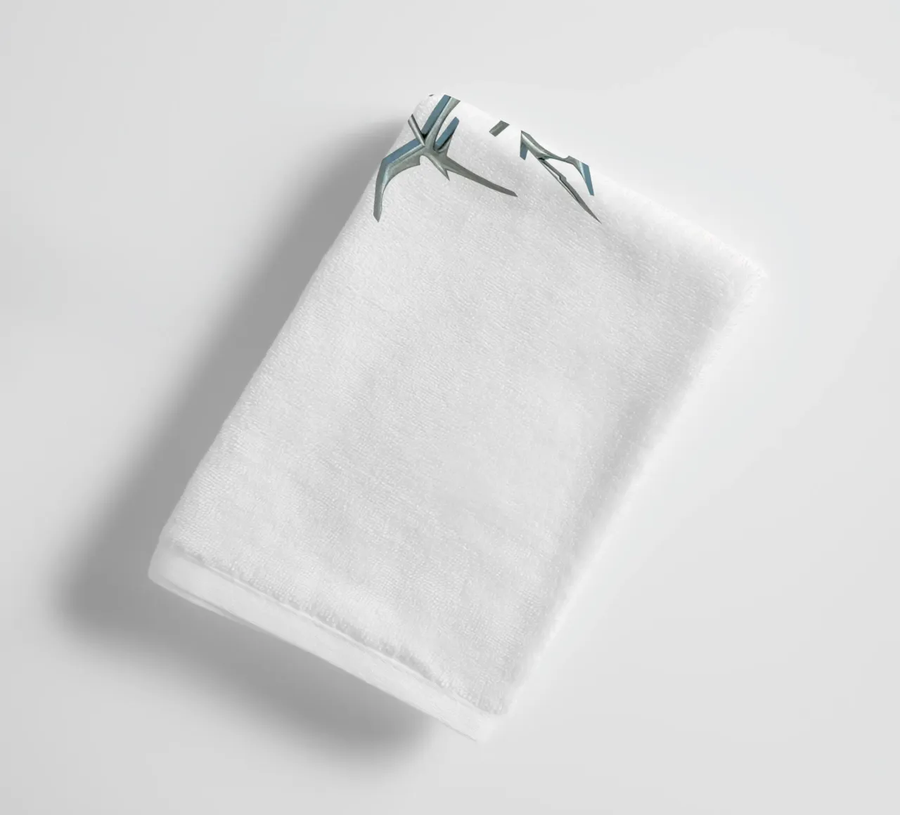 mazzo di spine cromate e nastro metallico asciugamano da bagno da morphinaeblue