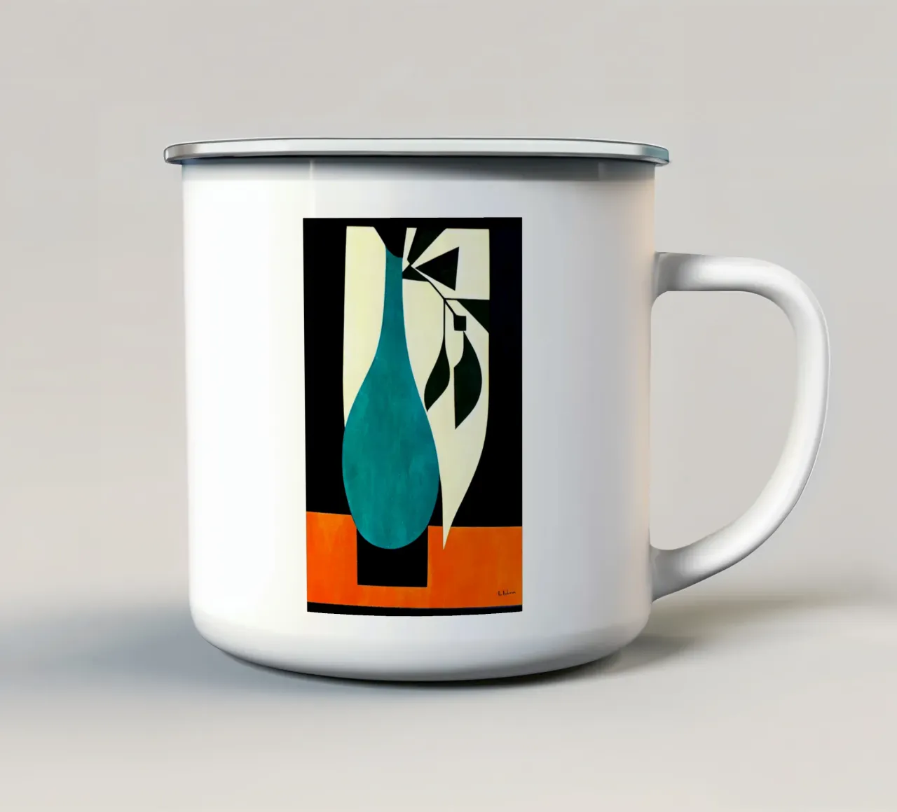 Bauhaus Bouquet No.3 tazza in smalto da Bo Anderson