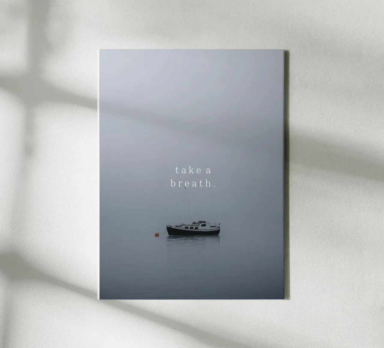 Take a breath canvas with Floater frame by we line studio - design