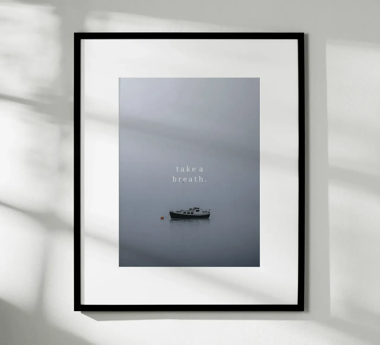 Take a breath poster con telaio in alluminio da we line studio - design
