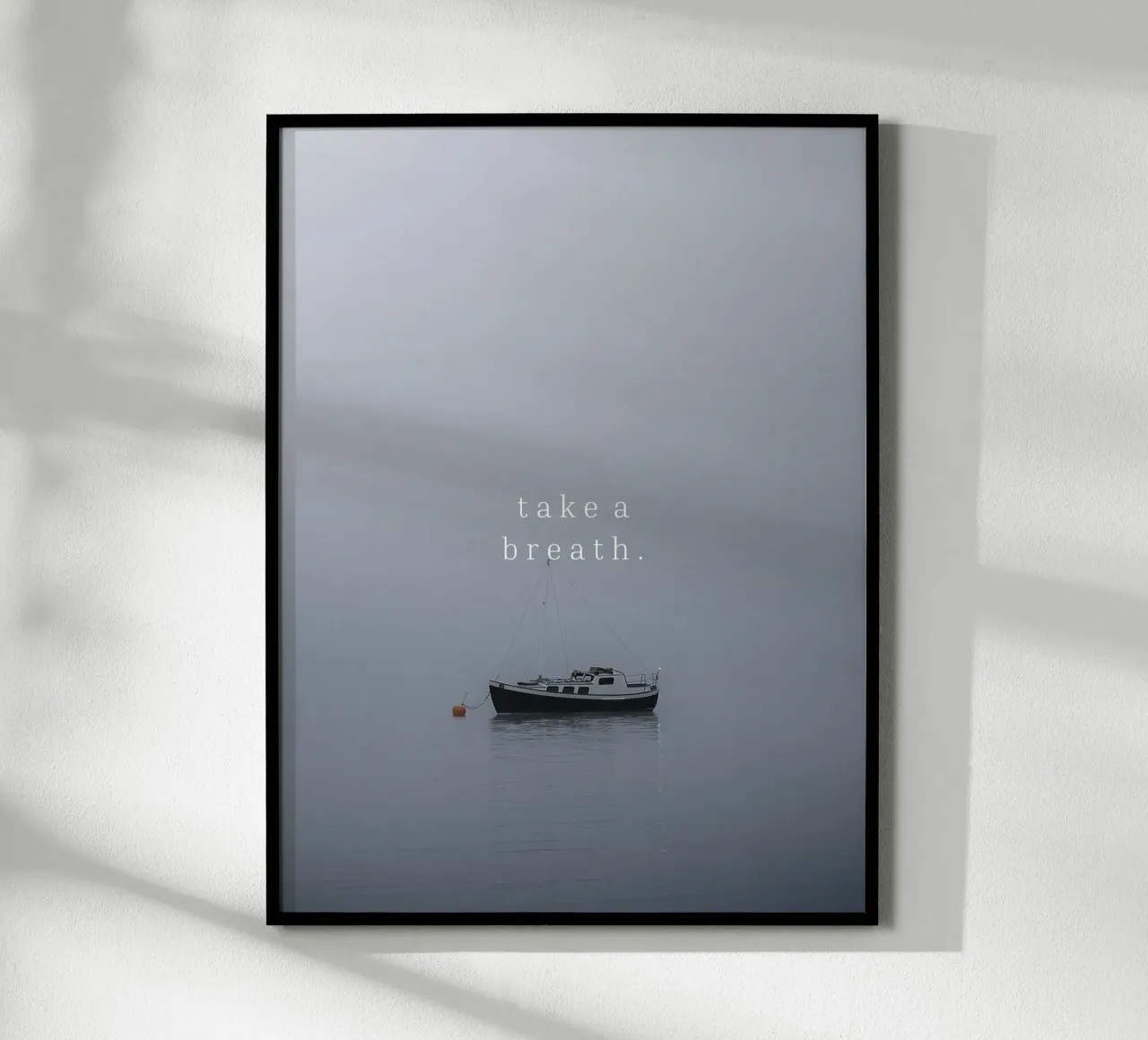 Take a breath poster con telaio in alluminio da we line studio - design