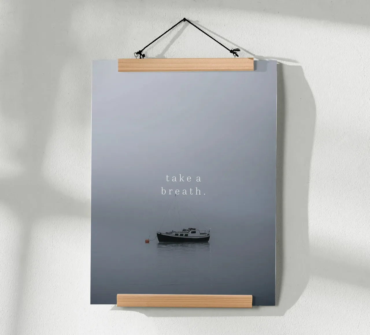 Take a breath poster con telaio in alluminio da we line studio - design