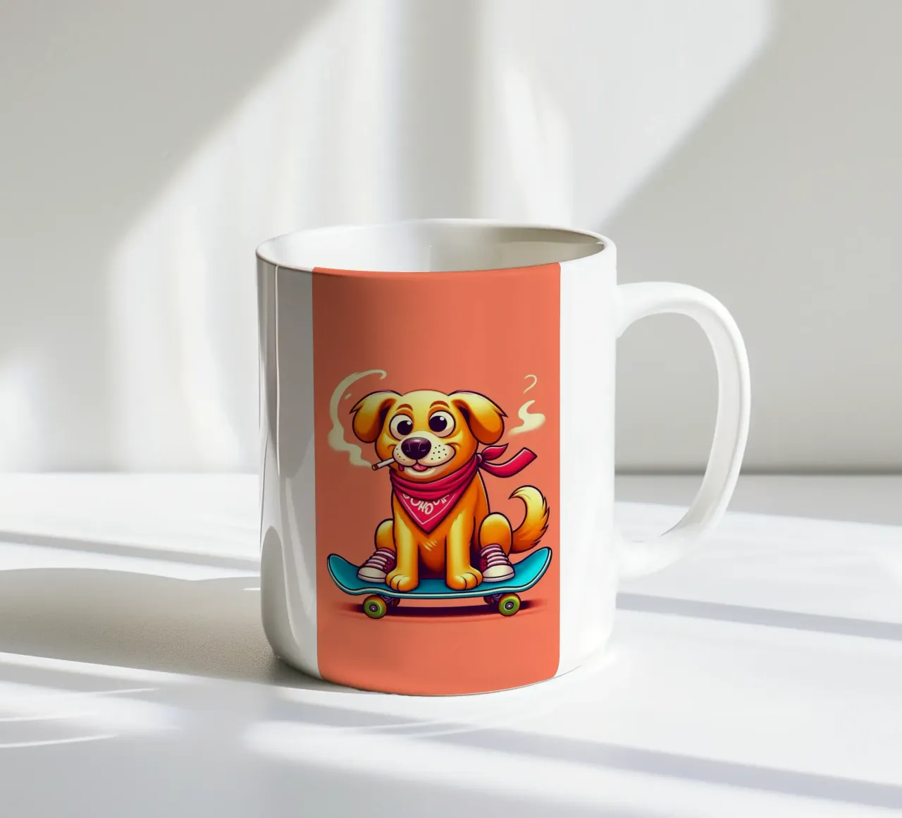 Cane su skateboard tazza in ceramica da BenCoStyle