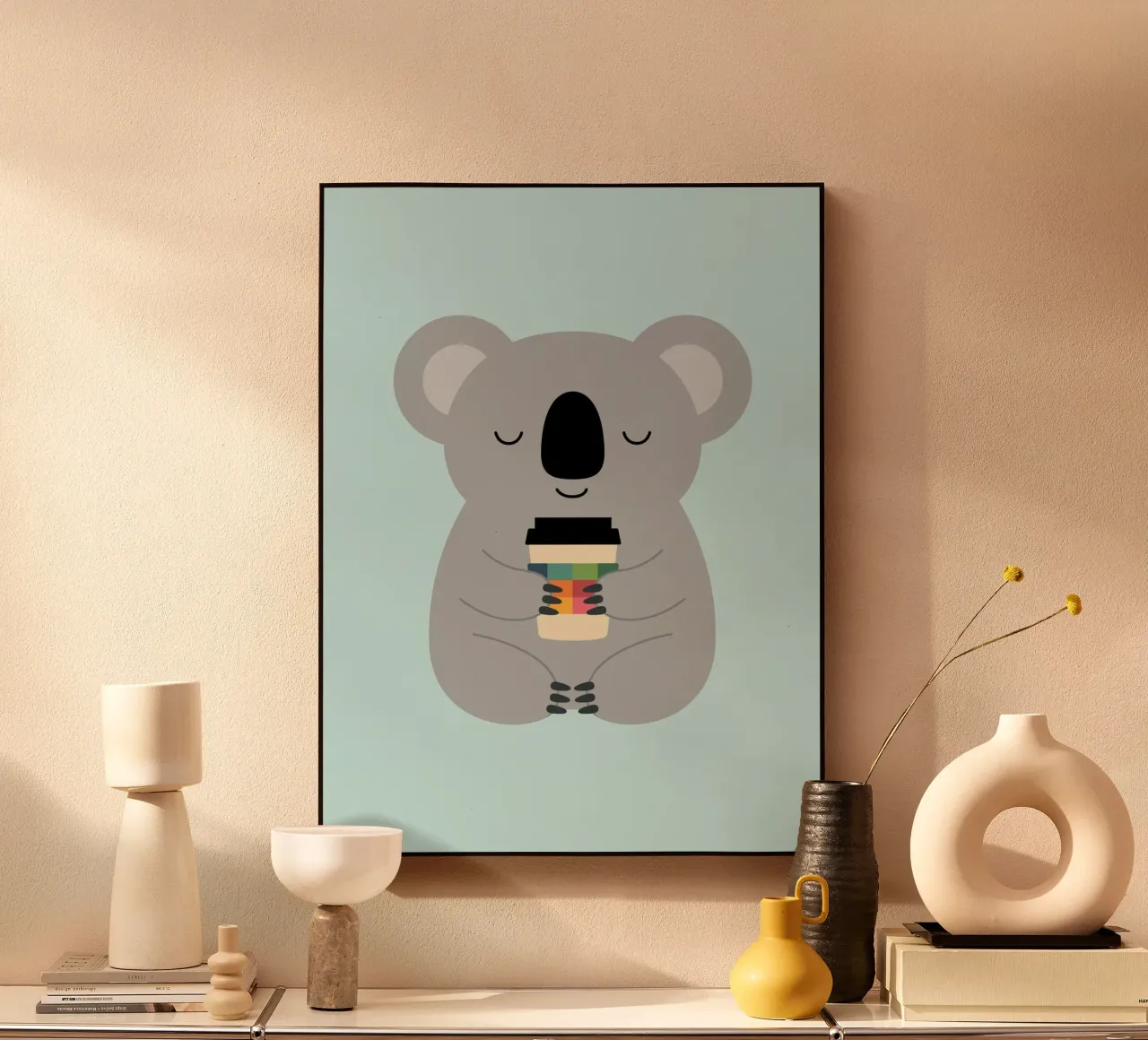 Koala Coffee Time plexiglass da Andy Westface