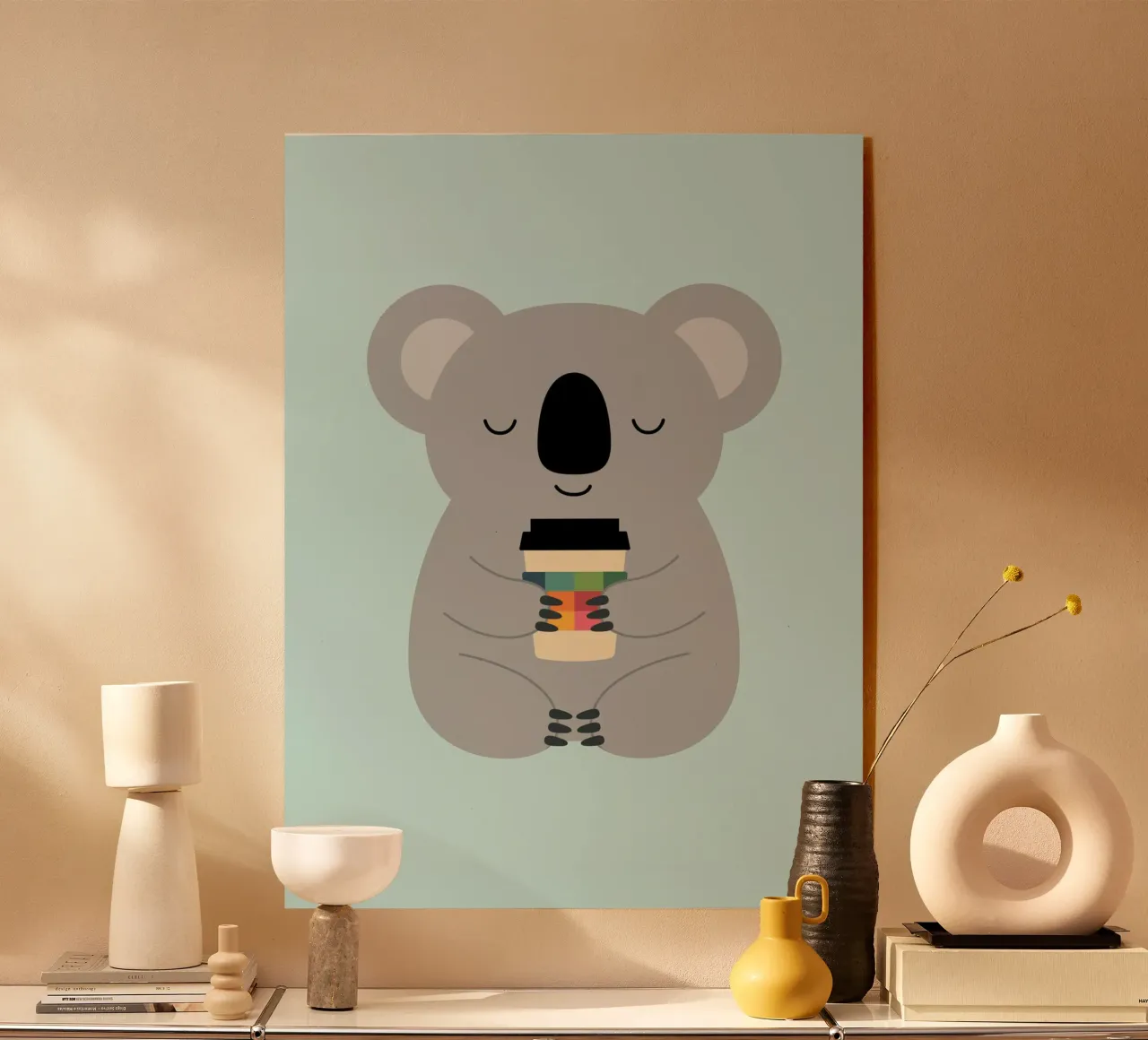 Koala Coffee Time plexiglass da Andy Westface