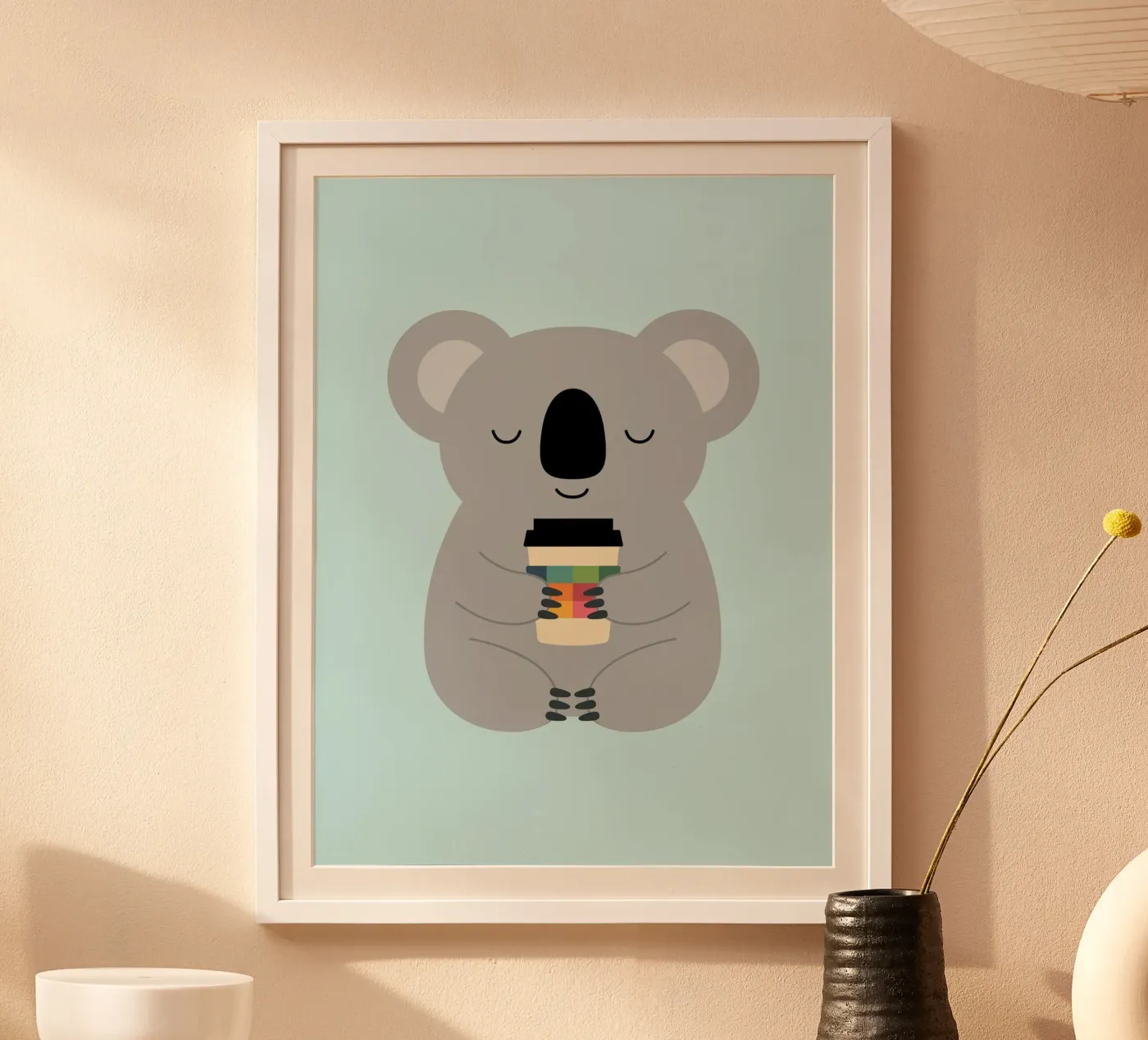 Koala-Kaffeezeit Poster von Andy Westface