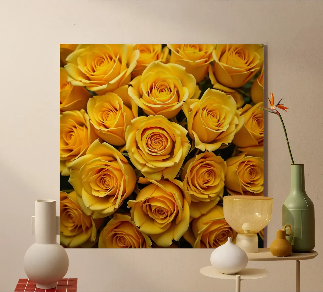 Rose_gialle plexiglass da Farb- und Blütenzauber by LK