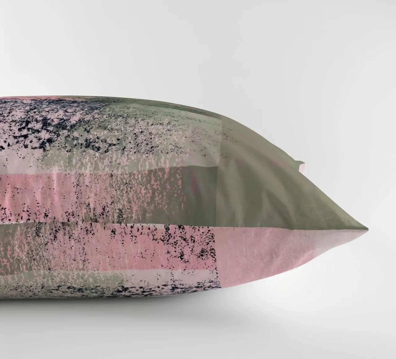 Surfaces 2 | Abstract in Sage Green and Pink cuscino da sabidussi