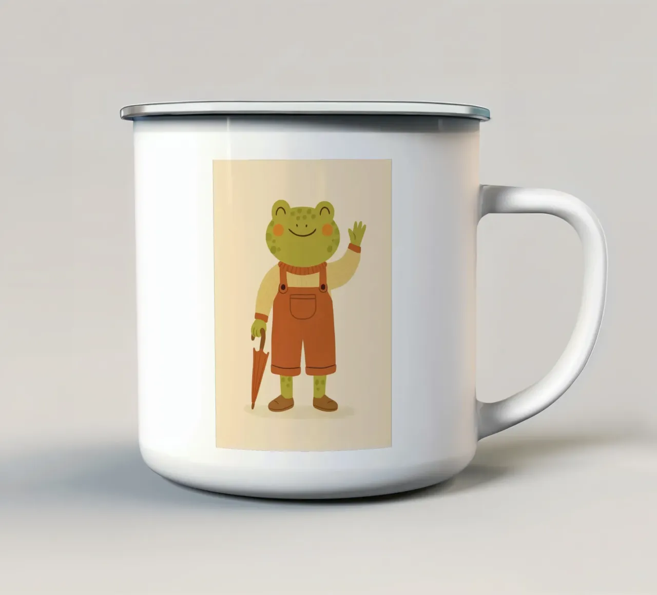 La rana tazza in smalto da kokoprint