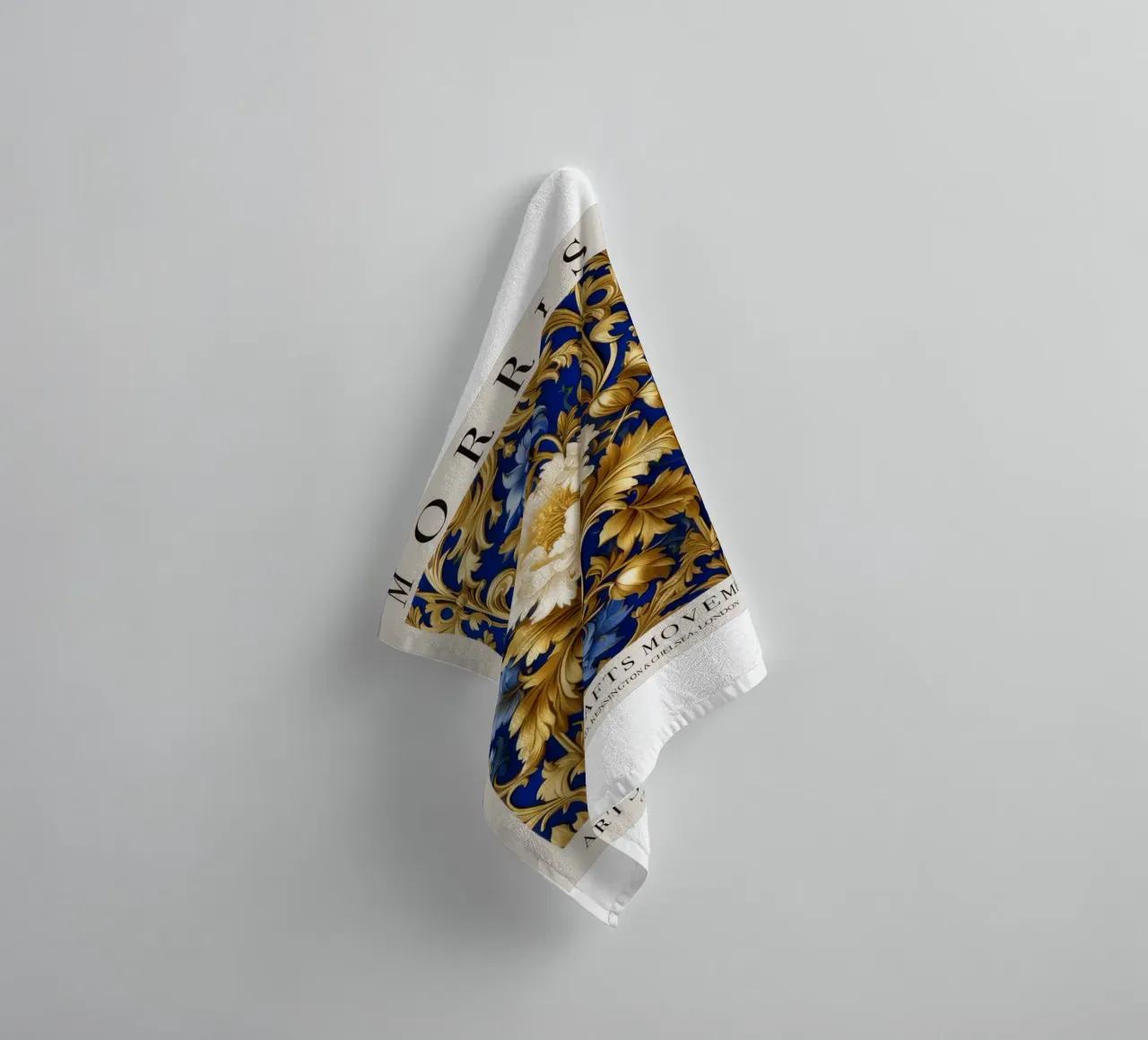 motif complexe de fleurs et de vignes serviette de bain de Ropech Shop