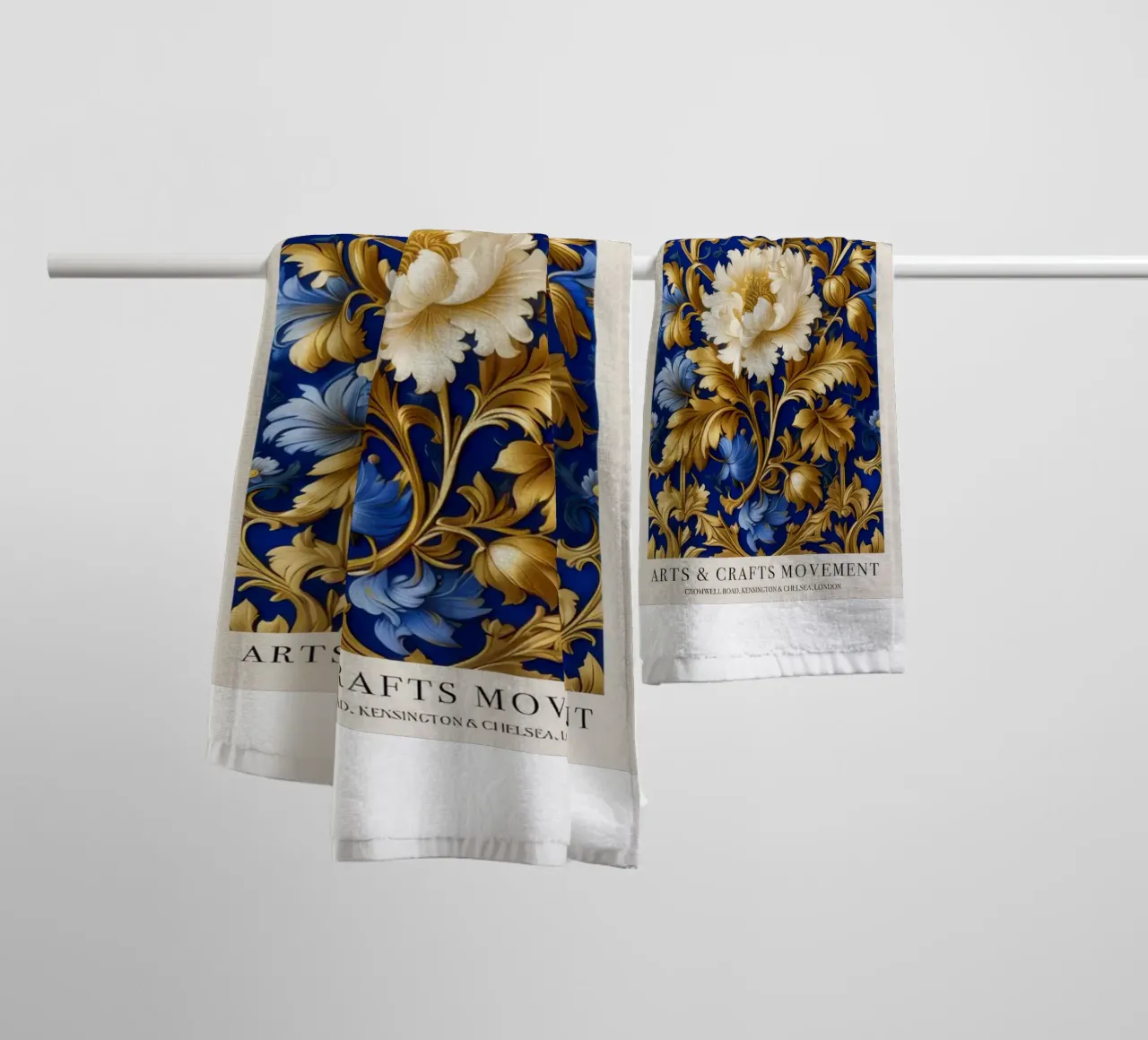 motif complexe de fleurs et de vignes serviette de bain de Ropech Shop