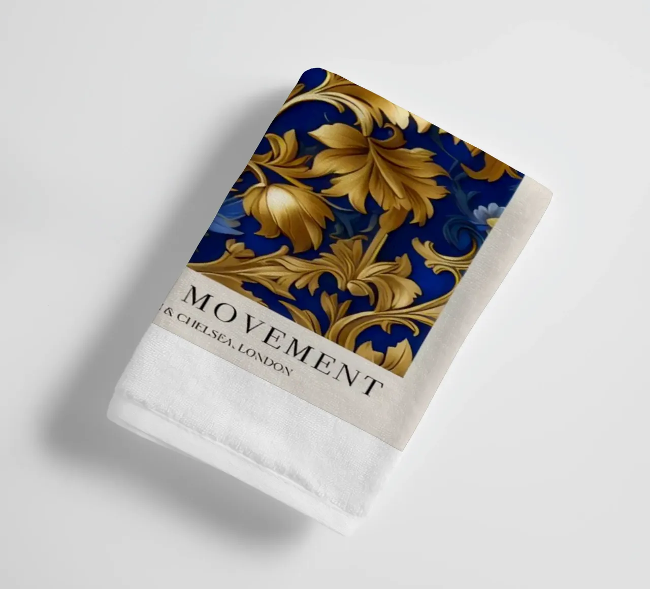 motif complexe de fleurs et de vignes serviette de bain de Ropech Shop
