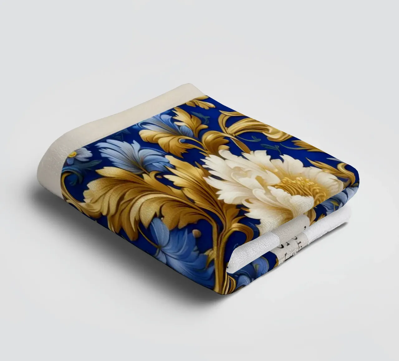 motif complexe de fleurs et de vignes serviette de bain de Ropech Shop