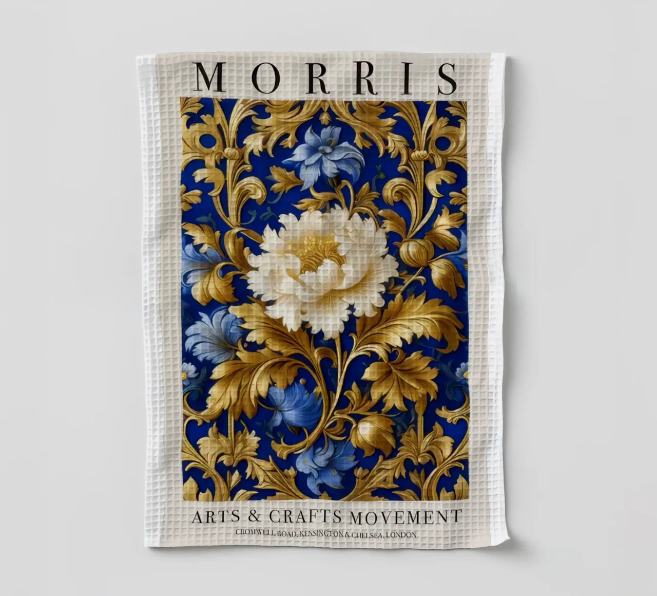 motif complexe de fleurs et de vignes torchon de Ropech Shop
