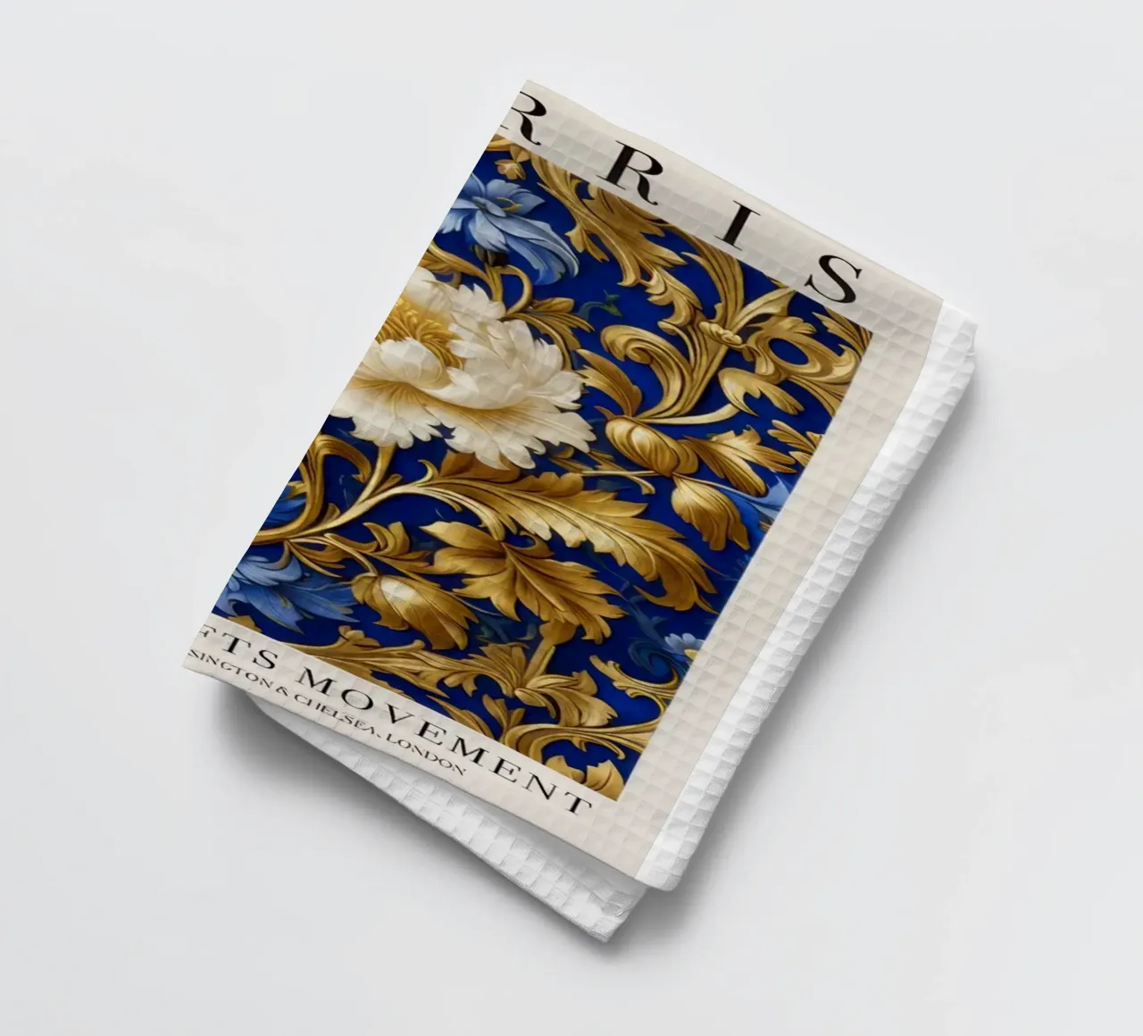motif complexe de fleurs et de vignes torchon de Ropech Shop